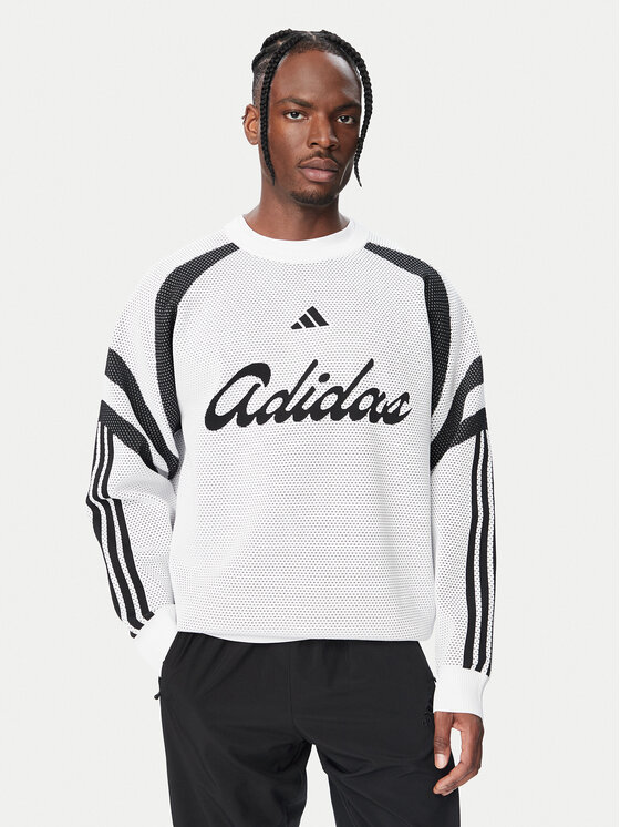 adidas adidas Hanorac House Of Tiro Knitted KF4816 Alb Loose Fit