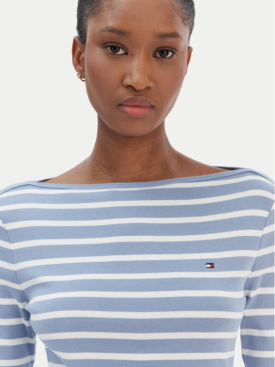 Tommy Hilfiger Tommy Hilfiger Blūze New Cody WW0WW40589 Gaiši zils Slim Fit