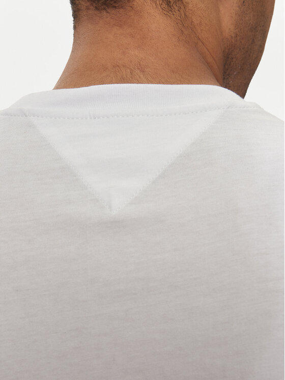 Tommy Jeans Tommy Jeans Majica dugih rukava Linear DM0DM18551 Bijela Slim Fit