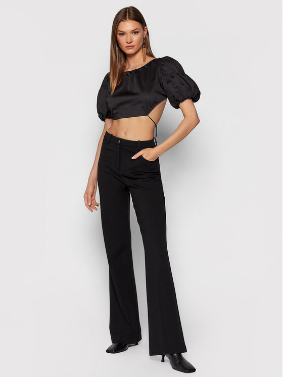 Blusa Joanna CT1727 Nero Crop Fit