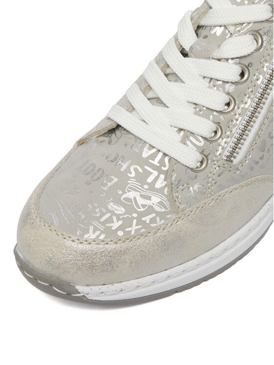 Rieker Rieker Sneakersy N4316-90 Strieborná