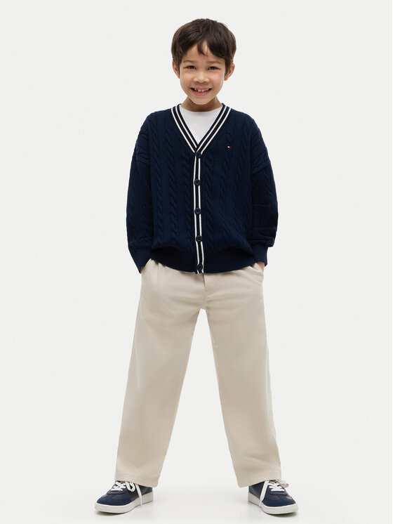 Tommy Hilfiger Tommy Hilfiger Кардиган KB0KB10491 Тъмносин Regular Fit