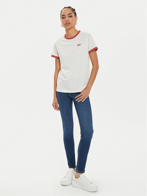 Lee Lee Jeansy Scarlett 112354412 Niebieski Skinny Fit