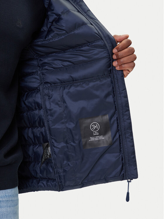 Jack Wolfskin Jack Wolfskin Vatovaná bunda Pilvi Down 1207701 Tmavomodrá Regular Fit