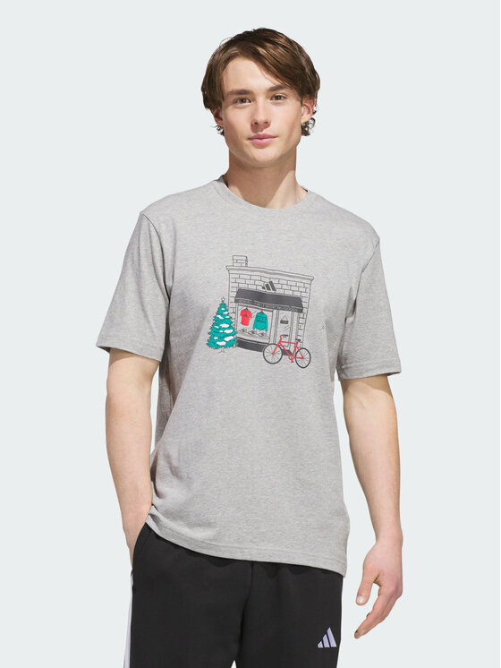 adidas adidas T-Shirt 169073 Szary jasny Regular Fit
