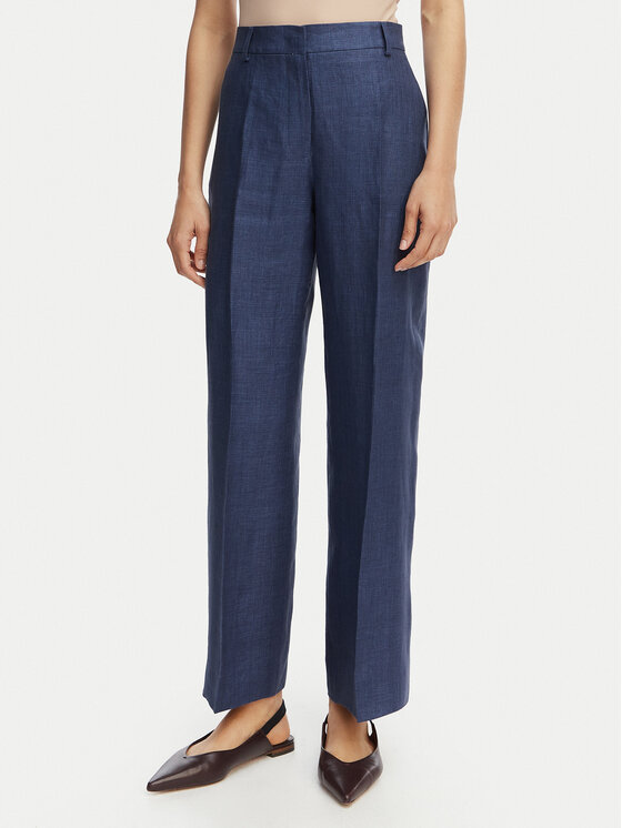 Weekend Max Mara Weekend Max Mara Παντελόνι υφασμάτινο Malizia 2615131112 Σκούρο μπλε Regular Fit