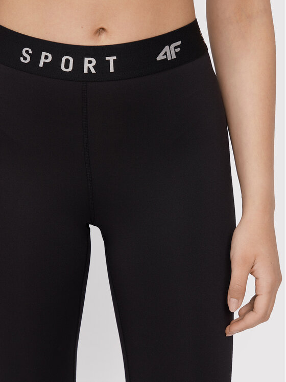 4F 4F Legginsy H4Z22-SPDF351 Czarny Slim Fit