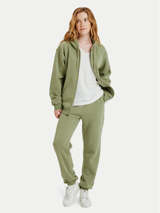 Roxy Roxy Pantaloni trening Surf Stoked Pant Brushed ERJFB03491 Verde Regular Fit