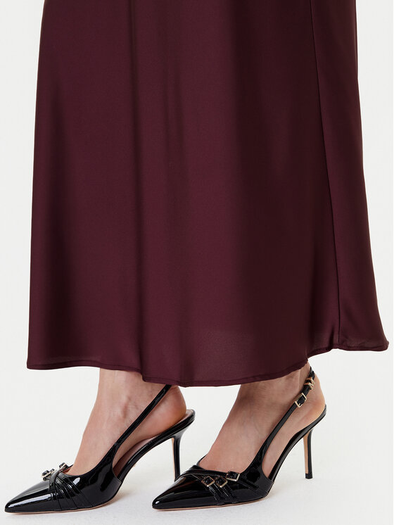 Guess Guess Spódnica midi W5YD55 WF1T2 Bordowy Regular Fit