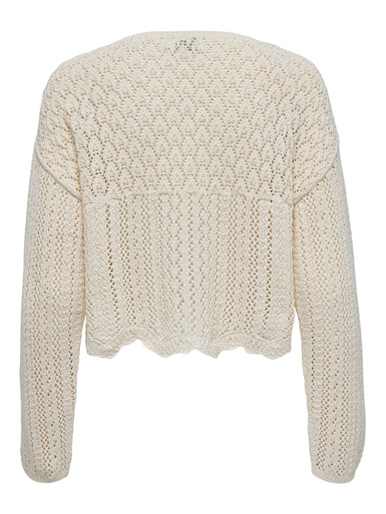 ONLY ONLY Kardigán Nola 15290744 Écru Relaxed Fit