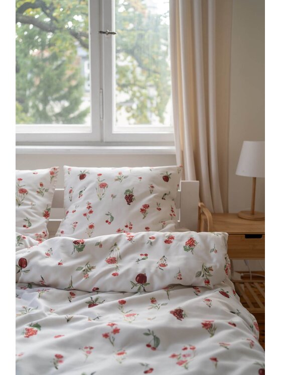 White pocket White pocket Komplet pościeli we wzory Beżowy