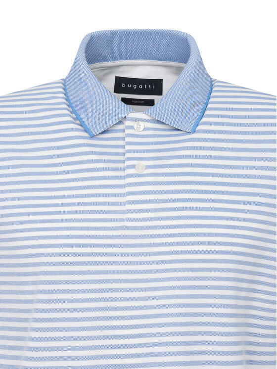 Bugatti Bugatti Polo 8150-75092C Niebieski jasny Regular Fit