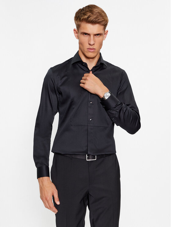 Boss Boss Košile H-Hank-Tux3-231 50503261 Černá Slim Fit