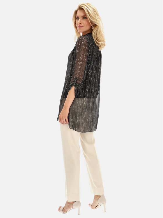 Potis & Verso Potis & Verso Tunika Amanda Czarny Relaxed Fit