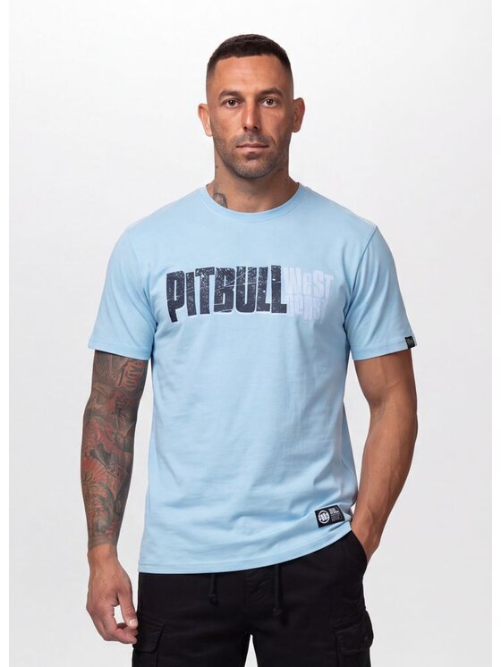 PITBULL PITBULL T-Shirt REBEL BORN Niebieski Regular Fit
