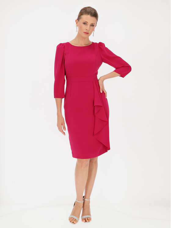 L’AF L’AF Sukienka koktajlowa Tonia Różowy Slim Fit