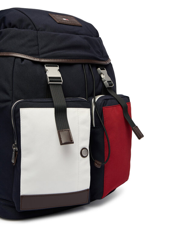 Tommy Hilfiger Tommy Hilfiger Nahrbtnik Th Casual Flag Backpack AM0AM14143 Mornarsko modra