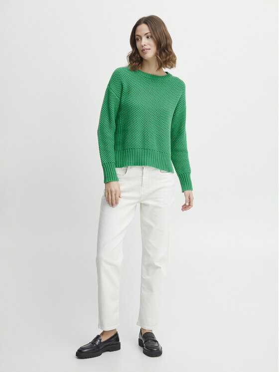 Fransa Fransa Megztinis 20611827 Žalia Regular Fit