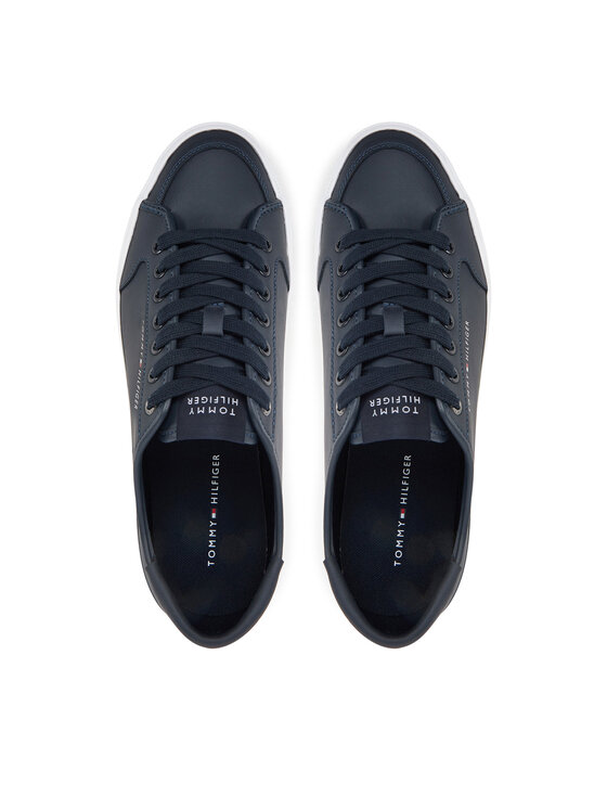 Tommy Hilfiger Tommy Hilfiger Tenisice Core Corporate Vulc Leather FM0FM05399 Tamnoplava