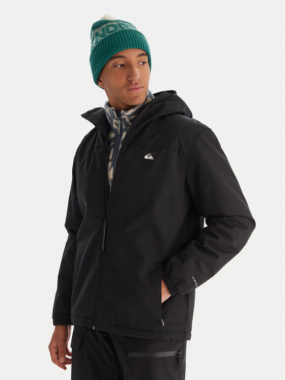 Quiksilver Quiksilver Bunda pro přechodné období Overcast 3K EQYJK04202 Černá Regular Fit