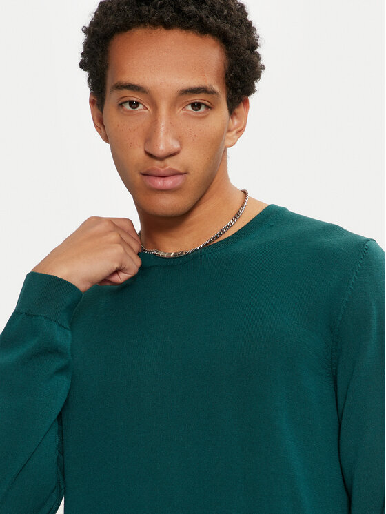 HUGO Hugo Sweter San Cedric-M1 50476832 Zielony Regular Fit