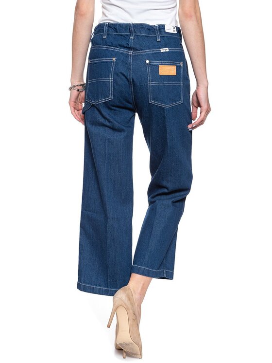 Wrangler Wrangler Jeansy CARPENTER PANT Niebieski Loose Fit