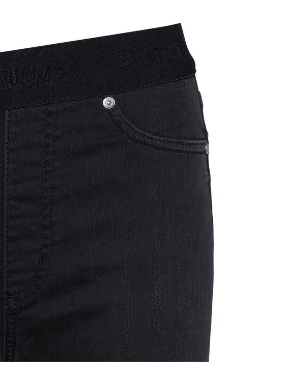 HUGO Hugo Džínsy 50501672 Čierna Jegging Fit