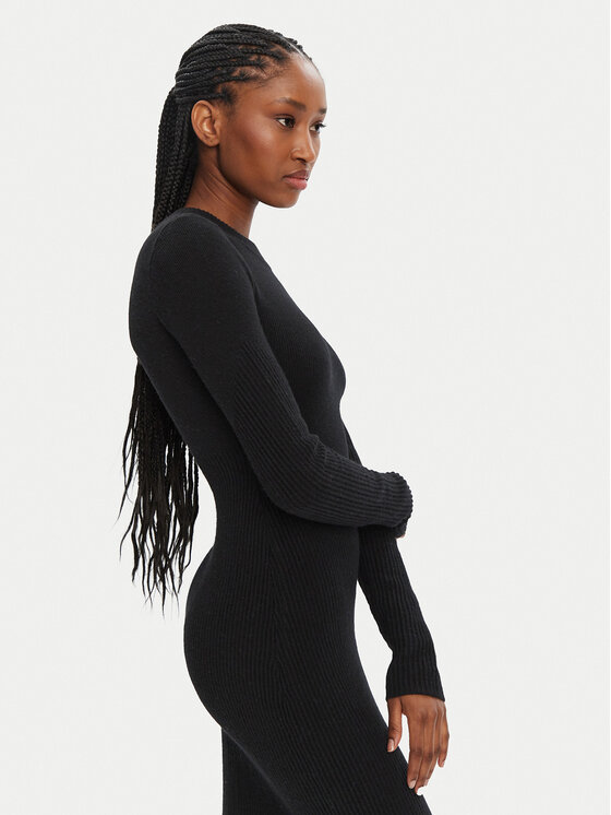 STAUD STAUD Rochie tricotată Ramona R24F2208WN Negru Slim Fit