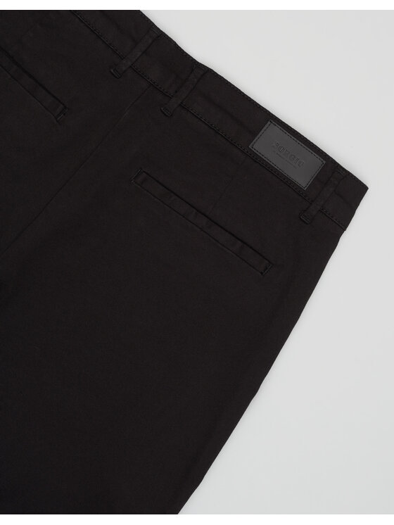 Borgio Borgio Spodnie materiałowe Menfi Czarny Classic Fit
