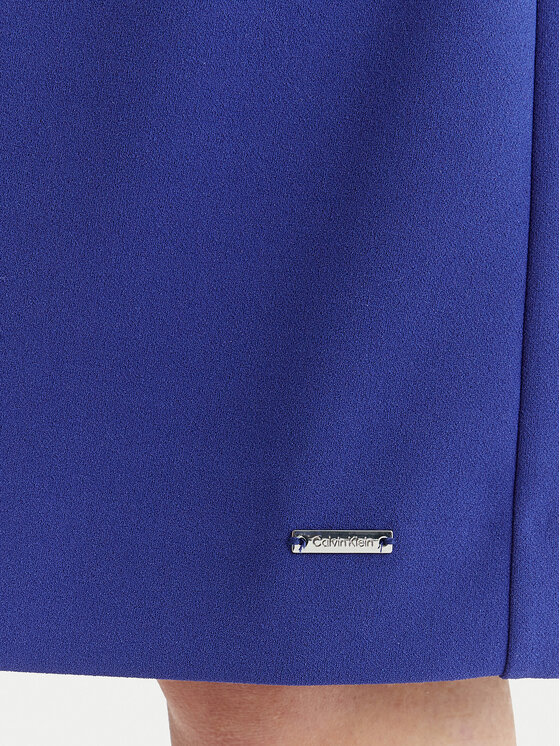Calvin Klein Calvin Klein Koktejlové šaty LV044F018G Modrá Slim Fit