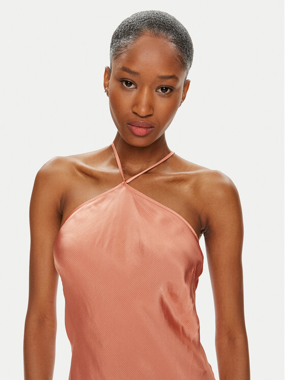 TWINSET TWINSET Vakarinė suknelė 241TT2161 Oranžinė Slim Fit