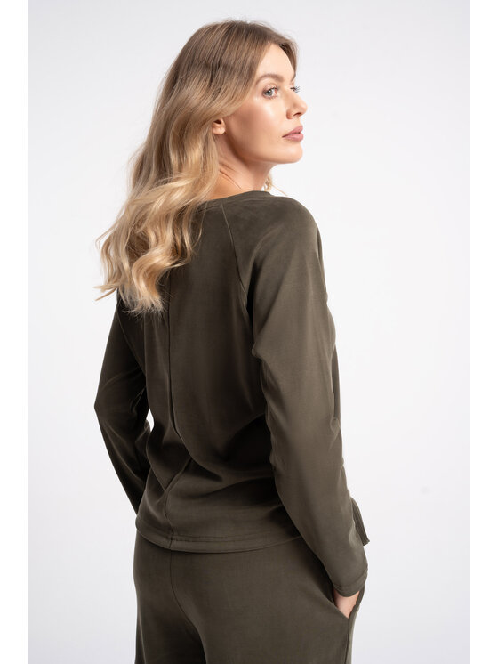 CLICK CLICK Μπλουζάκι 10-6996 Χακί Comfortable Fit