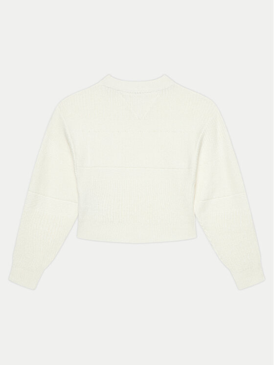 Tommy Hilfiger Tommy Hilfiger Megztinis KG0KG08078 Écru Regular Fit
