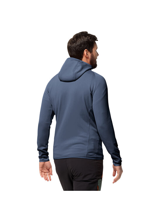 Jack Wolfskin Jack Wolfskin Felpa Jack Wolfskin Baiselberg Hooded FZ M Blu Regular Fit