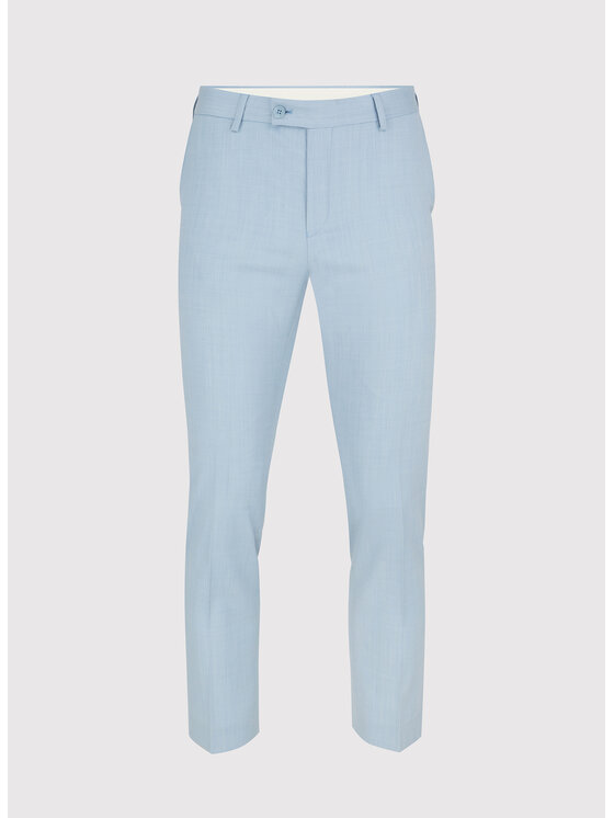 Pako Lorente Pako Lorente Spodnie garniturowe P24SF-6G-013 Błękitny Slim Fit