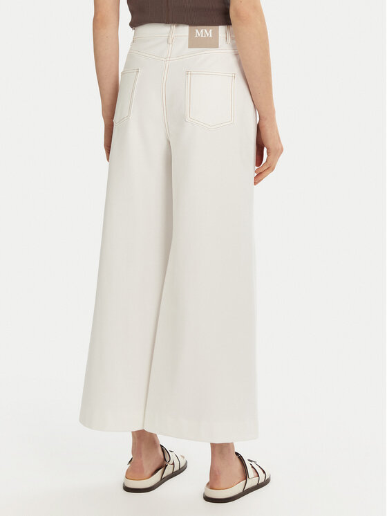 Max Mara Leisure Max Mara Leisure Kuloty Fausto 2516781037 Biały Regular Fit