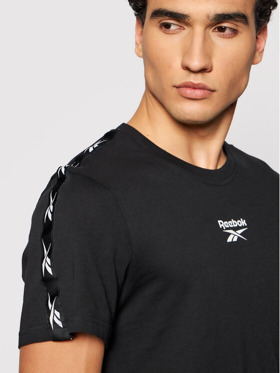 Reebok T-Shirt Training Essentials Tape GQ4205 Czarny Regular Fit •  Modivo.pl