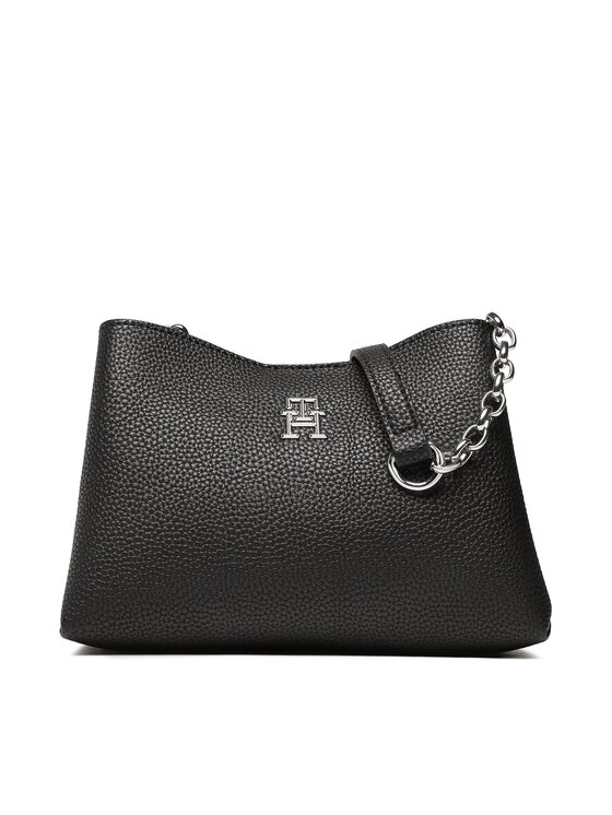 Tommy Hilfiger Tommy Hilfiger Ročna torba The Emblem Crossover AW0AW14219 Črna