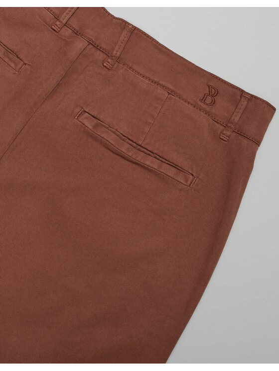 Borgio Borgio Spodnie materiałowe tavigliano Miedziany Modern Slim Fit