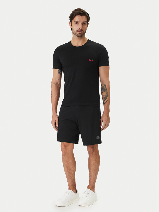 HUGO HUGO Sportshorts Spray 50559719 Schwarz Regular Fit