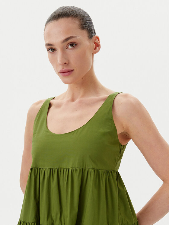 MICHAEL Michael Kors MICHAEL Michael Kors Ljetna haljina MS582WLF4C Zelena Regular Fit