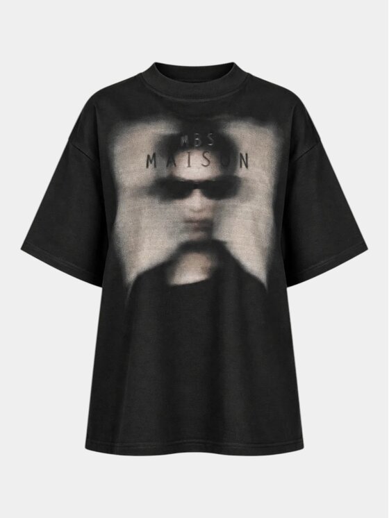 MADE BY SOCIETY MADE BY SOCIETY T-Shirt Siah-e Noor - T27880 Czarny Basic Fit