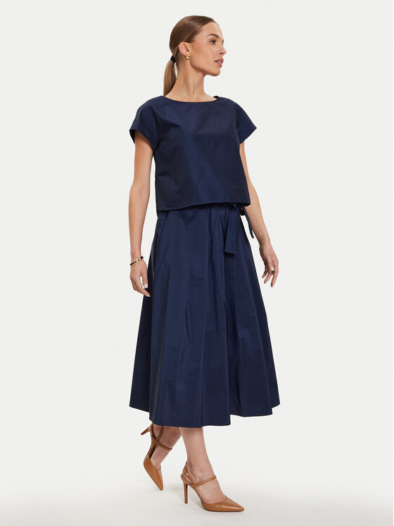 Weekend Max Mara Weekend Max Mara Majica Parana 2425166021 Tamnoplava Relaxed Fit