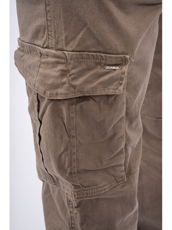 Marcus Marcus Pantaloni di tessuto Jeremy Cargo Marrone Regular Fit