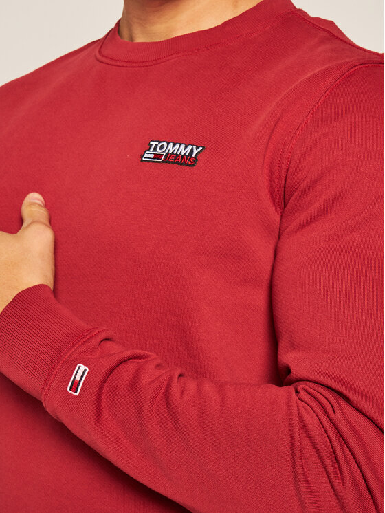 Tommy Jeans Tommy Jeans Sweatshirt Washed Corp DM0DM08413 Rouge Regular Fit
