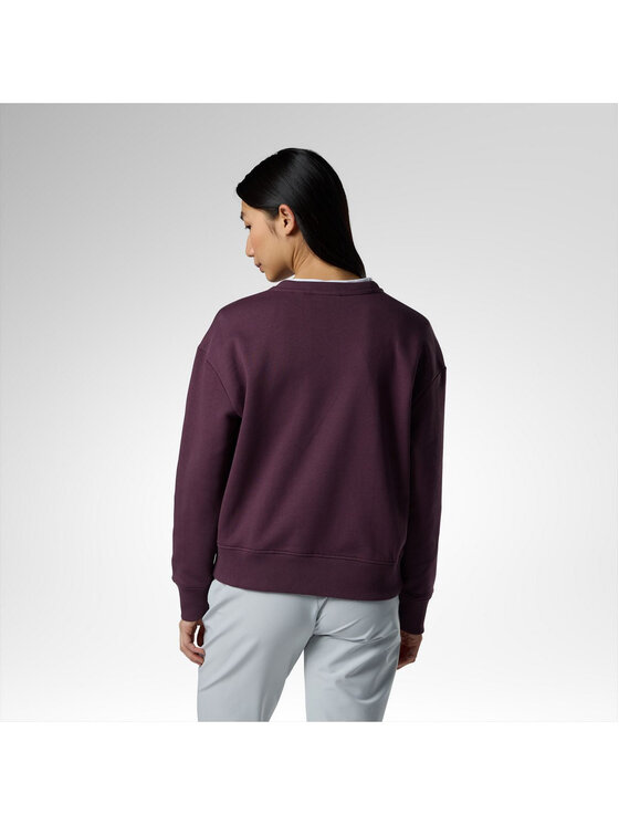 Rossignol Rossignol Bluza W Presset Cn Relax Sweatshirt Fioletowy Relaxed Fit