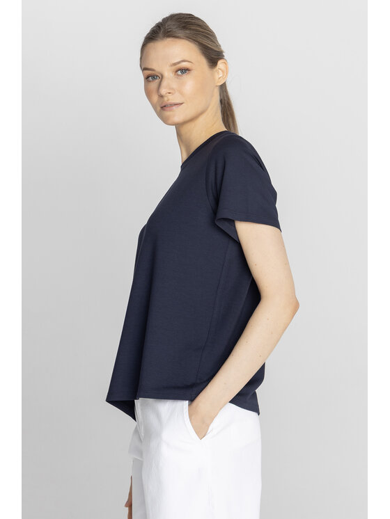 Deni Cler Milano Deni Cler Milano T-Shirt T-DC-T210-F2-46-58-1 Granatowy Regular Fit