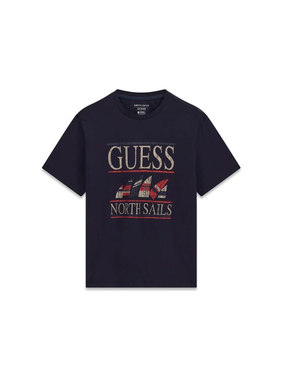 Guess Guess T-Shirt 182466 Niebieski Classic Fit