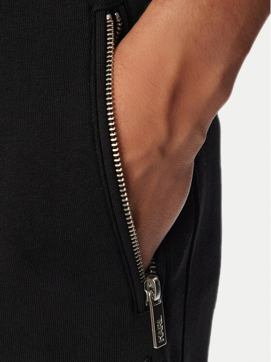 KARL LAGERFELD KARL LAGERFELD Spodnji del trenirke 705019 563900 Črna Regular Fit
