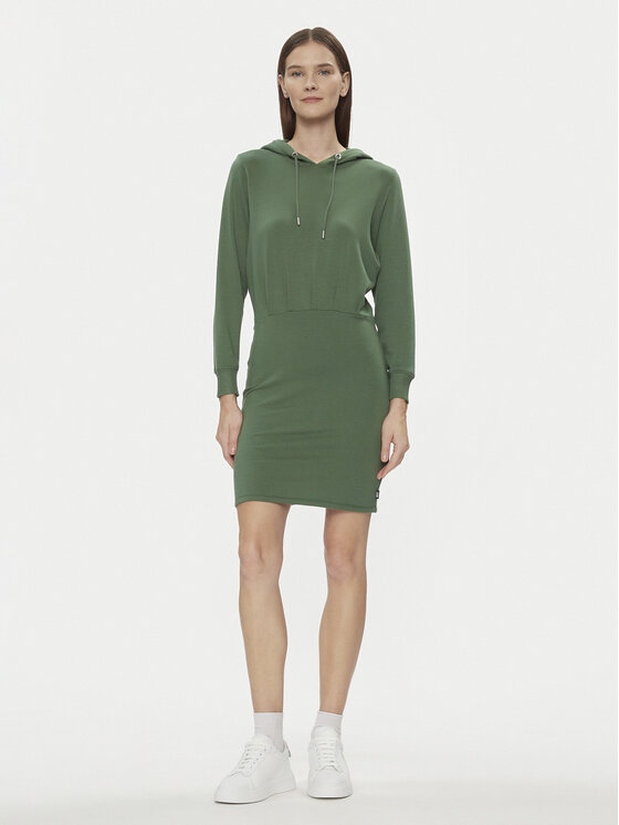 DKNY Sport DKNY Sport Džemper haljina DP3D4832 Zelena Relaxed Fit